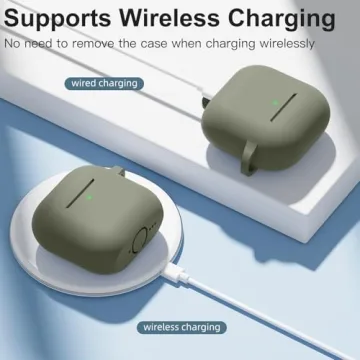 DaQin AirPods 4 Case - Protective Silicone with Keychain