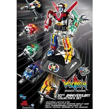 Toynami Voltron 30th Anniversary Collector Set - LED Action Figure
