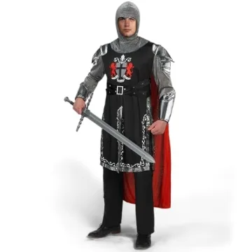 Deluxe Medieval Knight Costume for Halloween Parties