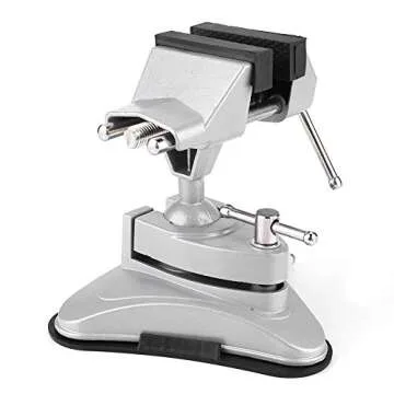 70MM Jaw Width Vise, Table Clamp 360 Degree Aluminum Alloy Rotating Clamp Vise Jaw Width 70mm for Workbench Woodwork