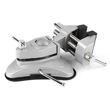 70MM Jaw Width Vise, Table Clamp 360 Degree Aluminum Alloy Rotating Clamp Vise Jaw Width 70mm for Workbench Woodwork