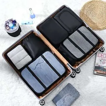 DIMJ Packing Cubes - Stylish Lightweight Luggage Organizers