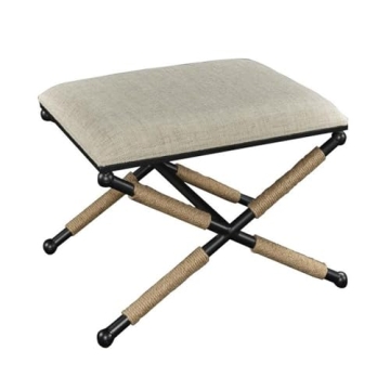 Stylish Riverbay Furniture Accent Stool with X-Designed Legs