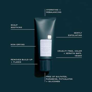 Kristin Ess Hair Instant Exfoliating Scalp Scrub for Build Up and Dandruff + Soothing, Hydrating + R...