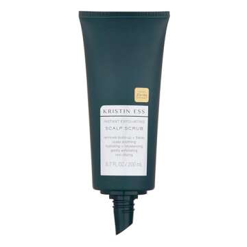 Kristin Ess Hair Instant Exfoliating Scalp Scrub for Build Up and Dandruff + Soothing, Hydrating + Rebalancing Dry Scalp Treatment, Non Drying, Cleanse + Detox, Vegan, Color Safe, 6.7 fl oz