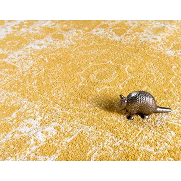 Unique Loom Bromley Area Rug in Yellow/Ivory (8x10)