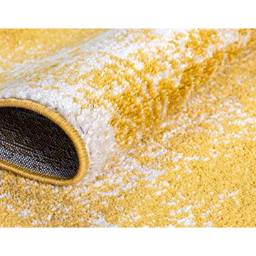 Unique Loom Bromley Area Rug in Yellow/Ivory (8x10)