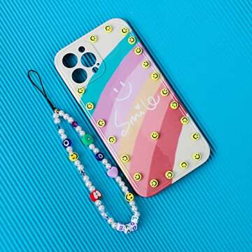 300pcs Yellow Smile Face Acrylic Beads,7 Mm Acryl Happy Face Spacer Beads for DIY Jewelry Bracelet Earring Necklace Craft Making Supplies