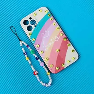 300pcs Yellow Smile Face Acrylic Beads,7 Mm Acryl Happy Face Spacer Beads for DIY Jewelry Bracelet Earring Necklace Craft Making Supplies