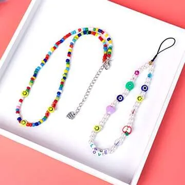 300pcs Yellow Smile Face Acrylic Beads,7 Mm Acryl Happy Face Spacer Beads for DIY Jewelry Bracelet Earring Necklace Craft Making Supplies