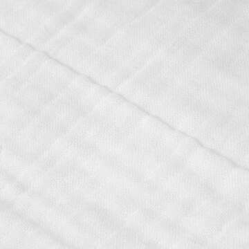 Welhome Gauze White Cotton Blanket Set - 3 Piece | 1 Queen Blanket - 2 Shams | Soft Breathable Lightweight | Farmhouse Bedding | Luxury Bed Blanket | All Season | Machine Washable | Manta de Cama