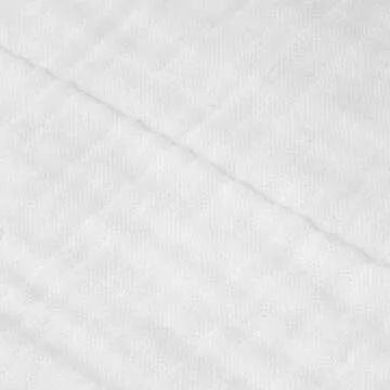 Welhome Gauze White Cotton Blanket Set - 3 Piece | 1 Queen Blanket - 2 Shams | Soft Breathable Lightweight | Farmhouse Bedding | Luxury Bed Blanket | All Season | Machine Washable | Manta de Cama