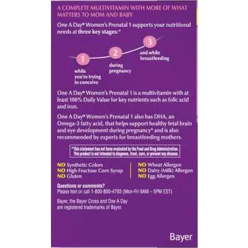 One A Day Women's Prenatal 1 Multivitamin 60 Count