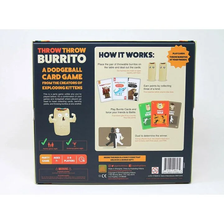 Throw Throw Burrito - Dodgeball Card Game