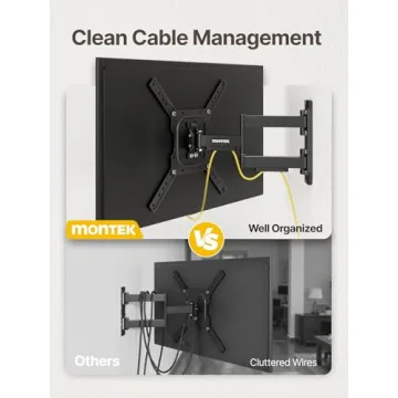 monTEK Full Motion TV Wall Mount for 23–65 Inch TVs