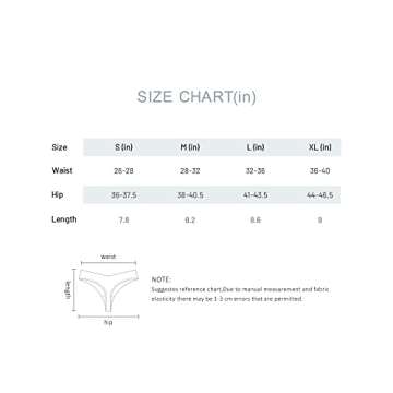 DEANGELMON Seamless Thongs for Women No Show Thong Underwear Women Comfortable Multiple Pack (6P8,S-NEW)