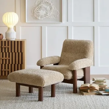 ESRADA Mid-Century Modern Accent Chair for Cozy Living