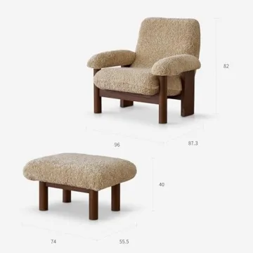 ESRADA Mid-Century Modern Accent Chair for Cozy Living