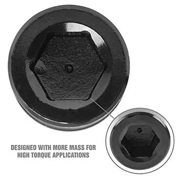 OEMTOOLS 25276 6 Piece Harmonic Balancer Puller Socket Set, Crankshaft Bolt Removal Tool Heavy Duty Impact Sockets, Harmonic Balancer Socket 17mm -27 mm, Chrome Moly Steel, 1/2" Drive