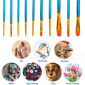 Soucolor 20Pcs Acrylic Paint Brushes Set for All Artists