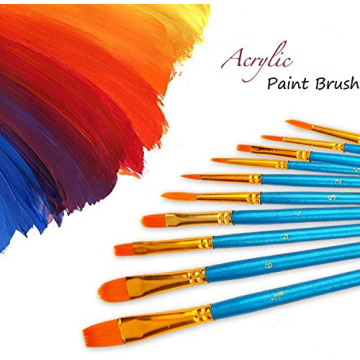 Soucolor 20Pcs Acrylic Paint Brushes Set for All Artists