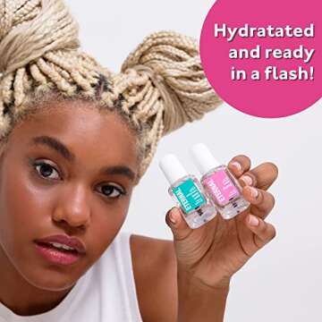 Eternal Clear Base Coat Nail Polish & Top Coat Nail Polish Set - Hydrating Nail Base Coat & Fast Dry...