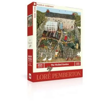 New York Puzzle Company - Loré Pemberton The Walled Garden - 500 Piece Jigsaw Puzzle for Family Game Nights by Loré Pemberton