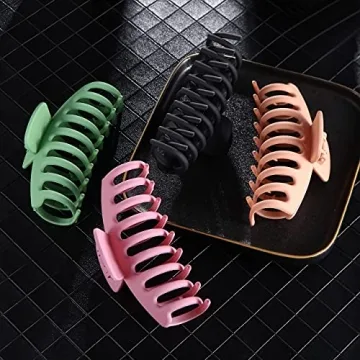 SHALAC Large Hair Claw Clips for Thick Hair – 4 PCS
