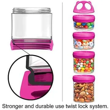BeneLabel Stackable Storage Containers - Safe & Convenient