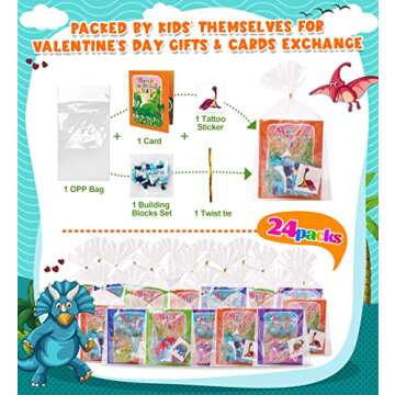 Colplay Valentine Gifts for Kids Classroom - Dinosaur Fun