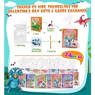 Colplay Valentine Gifts for Kids Classroom - Dinosaur Fun