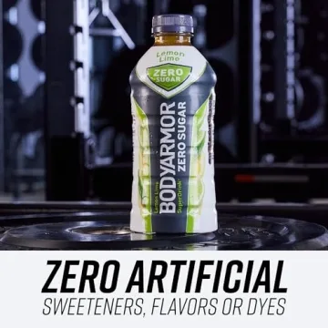 BODYARMOR ZERO Sugar Lemon Lime, Sugar Free Sports Drink - Low-Calorie Hydration - Natural Flavors with Potassium Packed Electrolytes, Antioxidants, and B-vitamins, 16 fl oz (pack of 12)