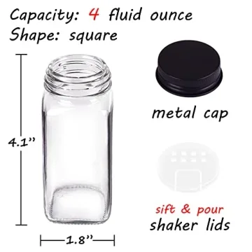 Churboro Spice Jars with 547 Labels for Kitchen Organization