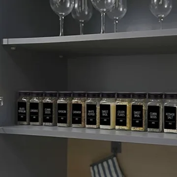 Churboro Spice Jars with 547 Labels for Kitchen Organization