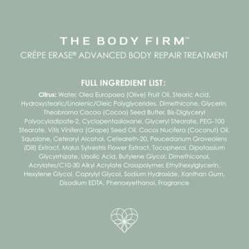 Crepe Erase Advanced Body Repair Treatment, Anti Aging Wrinkle Cream for Face and Body, Support Skins Natural Elastin & Collagen Production - 10oz (Original Citrus)