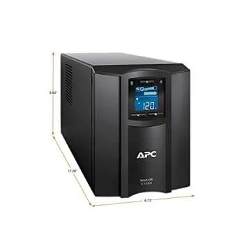 APC 1500VA Smart UPS with SmartConnect, SMC1500C Sinewave UPS Battery Backup, AVR, 120V, Line Interactive Uninterruptible Power Supply
