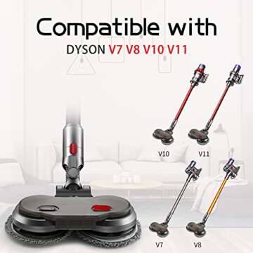 KENVOR Electric Mop Head for Dyson V7 V8 V10 V11 Vacuum Cleaner