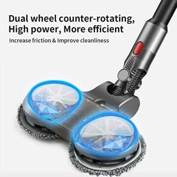 KENVOR Electric Mop Head for Dyson V7 V8 V10 V11 Cleaner