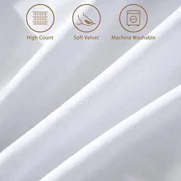 Top Finel Pack of 2 Decorative Throw Pillow Covers 18x18 Pure White Soft Velvet Couch Pillow Covers ...