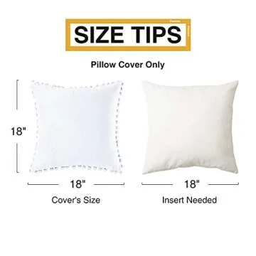 Top Finel Pack of 2 Decorative Throw Pillow Covers 18x18 Pure White Soft Velvet Couch Pillow Covers Square Cushion Covers with Tassels for Bedroom Living Room Car Modern Aesthetic Home Decor