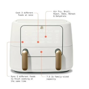 9QT TriZone Air Fryer by Drew Barrymore for Healthy Cooking