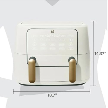 9QT TriZone Air Fryer by Drew Barrymore for Healthy Cooking