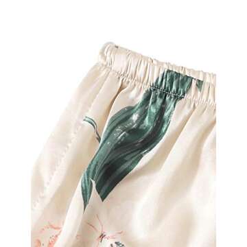 Floerns Women's Summer Floral Print Cami Sleepwear Two Piece Pajama Set Multi-3 XL