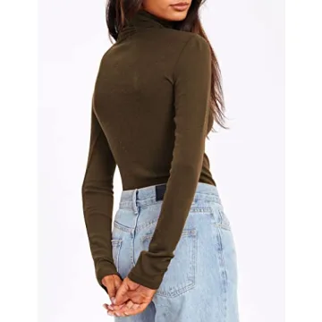 SUNBS Women's Turtleneck Long Sleeve Shirts for Winter