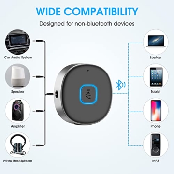 LAICOMEIN Bluetooth 5.0 Aux Receiver Wireless Audio Adapter
