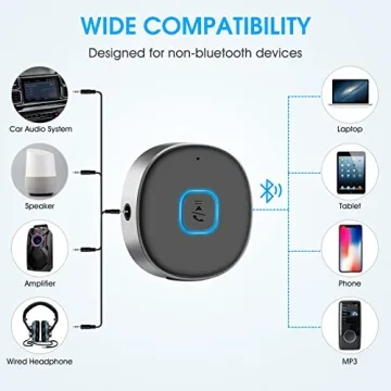 LAICOMEIN Bluetooth 5.0 Aux Receiver Wireless Audio Adapter