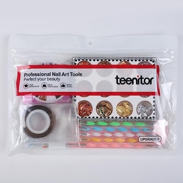 Teenitor Nail Art Kit: 15-Piece Designer Set for Creative Nails