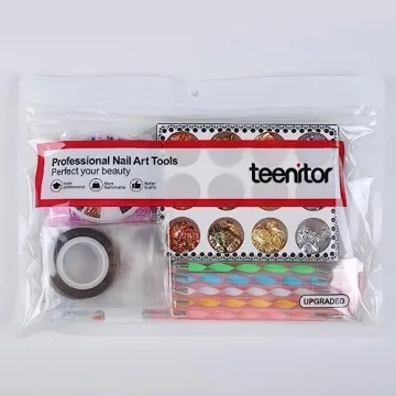 Teenitor Nail Art Kit: 15-Piece Designer Set for Creative Nails
