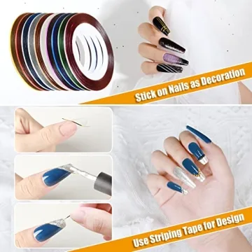 Teenitor Nail Art Kit: 15-Piece Designer Set for Creative Nails