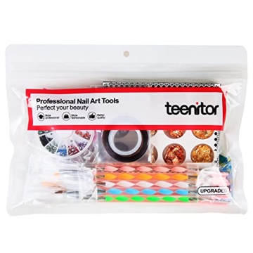 Teenitor Nail Art Kit: 15-Piece Designer Set for Creative Nails